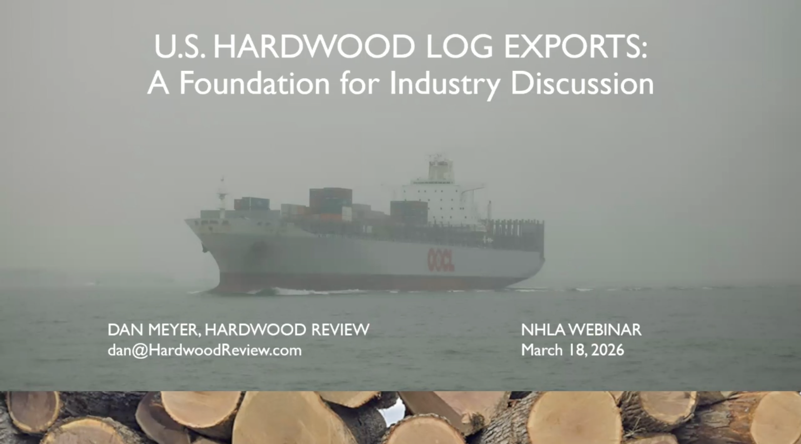 Webinar - Global Demand and US Hardwood Logs and Lumber