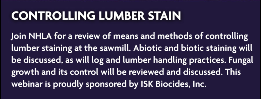 Webinar - Lumber Staining - What Is It?