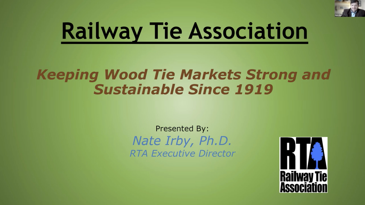 Webinar - RTA: Keeping Wood Tie Markets Strong and Sustainable Since 1919